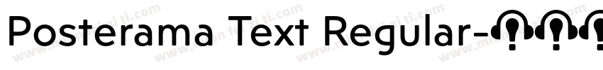 Posterama Text Regular字体转换